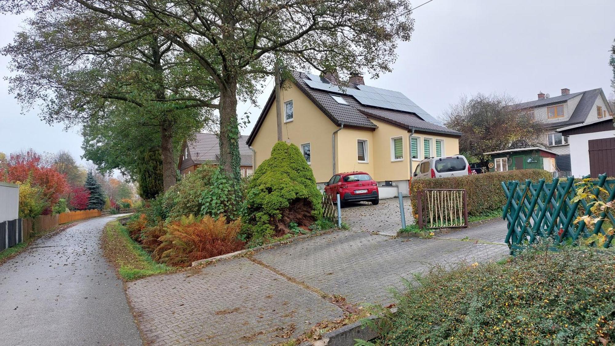Ferienwohnung Am Flossgraben Bad Schlema Ngoại thất bức ảnh